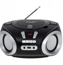 Adler Boombox CD-MP3, USB, Radio FM AD 1181 Czarny AD 1181