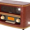 Adler Radio kuchenne retro stereo bluetooth USB MP3 LCD 10W budzik