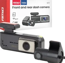 AMiO Wideorejestrator samochodowy 2k + 1k wlan 512 gb wifi full hd amio-04800