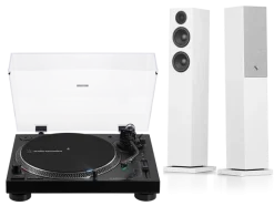 Audio-Technica AT-LP120XBT (czarny) + A38 W (biały)