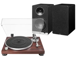 Audio-Technica AT-LPW50BTRW (rosewood) + ConneX DCB61 (czarny)