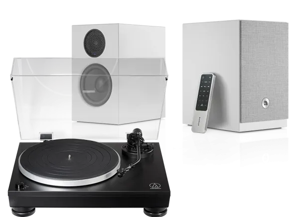 Audio-Technica AT-LP5X (czarny) + A28 W (biały)