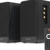 Audizio Aktywny zestaw głośników półkowych 80 W BT czarny BS10