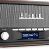 Audizio Foggia stereo z budzikiem DAB+ FM- 50W - Szary one size