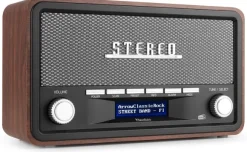 Audizio Foggia stereo z budzikiem DAB+ FM- 50W - Szary one size