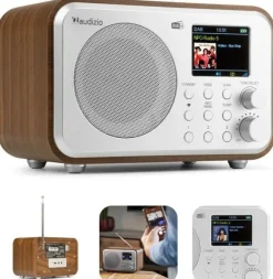 Audizio Milan DAB+ z baterią w kolorze srebrnym one size