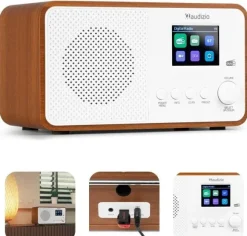 Audizio Radio cyfrowe DAB+ FM Avio białe one size