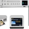 Audizio Radio internetowe DAB CD ze wzmacniaczem Bolzano srebrne one size