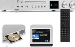 Audizio Radio internetowe DAB CD ze wzmacniaczem Bolzano srebrne one size