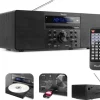 Audizio Radioodtwarzacz PRATO ALL-IN-ONE USB CD / DAB+ czarny one size