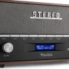 Audizio radio stereo z budzikiem Corno DAB+ FM BT szary one size
