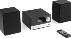 Audizio Wieża Toulon HiFi czarno/srebrna one size