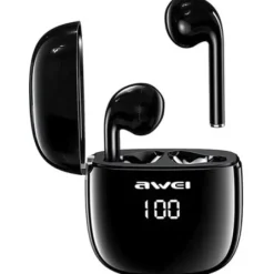 Awei słuchawki Bluetooth 5.0 T28P TWS + stacja dokująca czarny/black AWEI052BLK