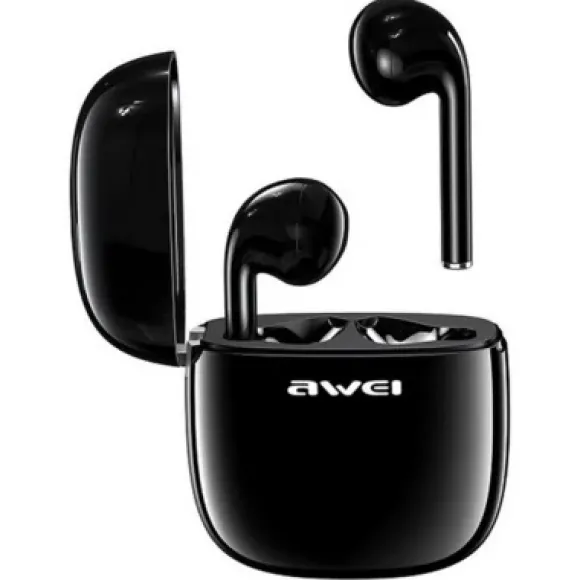 Awei słuchawki Bluetooth 5.0 T28 TWS + stacja dokująca czarny/black AWEI051BLK