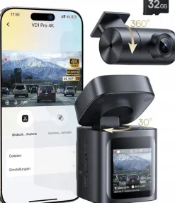 Baseus VD1 Pro Kamera samochodowa 1080P Solar Wi-Fi GPS