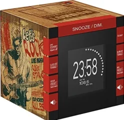 BigBen Bigben Interactive budzik z projektorem, radio, cyfrowy zegar, FM, PLL, 87,5 do 108 MHz, wyświetlacz LCD, 120 MM RR70PROCKWOOD