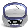 Blaupunkt B 4 BL Boombox z radiem PLL/odtwarzacz CD/MP3/USB (erp2, wyświetlacz LCD, podświetlenie) Niebieski B 4 PLL BL