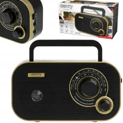 Camry Radio Przenośne Zasilanie Sieciowe Bateryjne Fm/am Cr 1910g