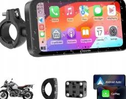 Carpuride W603 Motocyklowy ekran Carplay/Android 6,3"