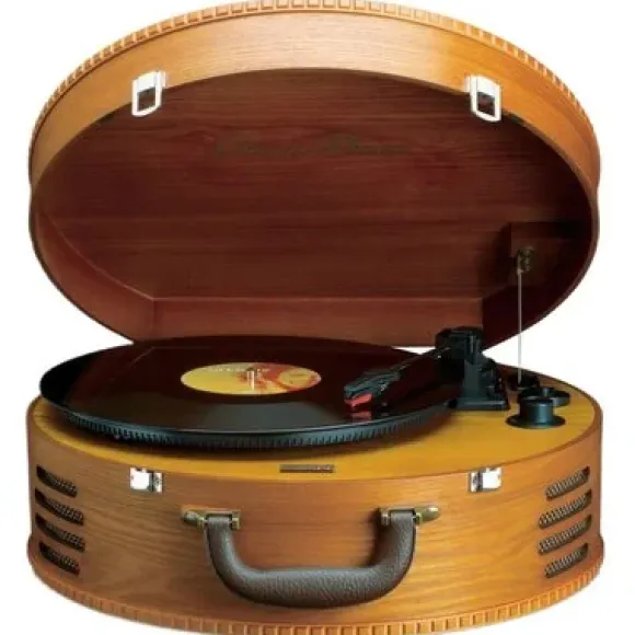 Classic Phono TT-34 drewniana obudowa walizka (złącze USB, napęd pasowy gramofonów, 2 X MA wbudowane głośniki) 8711902034742