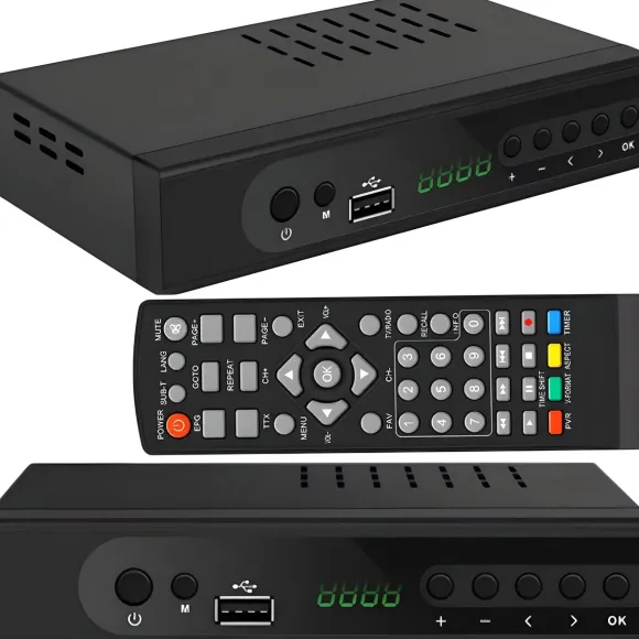 Dekoder Tuner Tv Naziemnej Hd Dvb-T2 Hevc H.265
