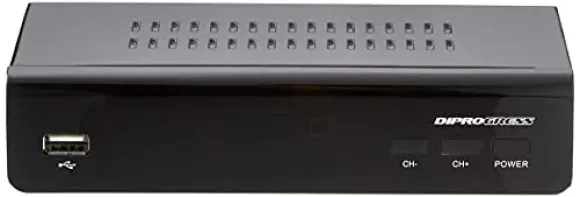 Diprogress DVB-T2 Hevc H265 10 bit dekoder z uniwersalnym pilotem zdalnego sterowania 2 w 1 Dpt203HD