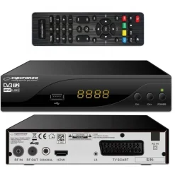 Esperanza Tuner Dekoder DVB-T2 HEVC H.265 EV105R