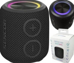 GŁOŚNIK BEZPRZEWODOWY BLUETOOTH SENCOR SIRIUS 2 LED 5 W TWS AUX WODOODPRONY