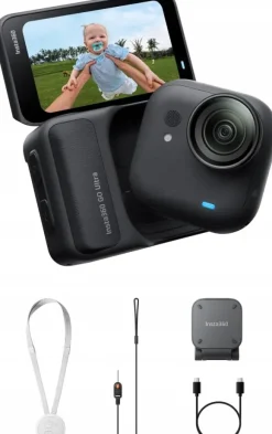 Insta360 GO Ultra Kamera 4K FlowState Czarna Standard Bundle