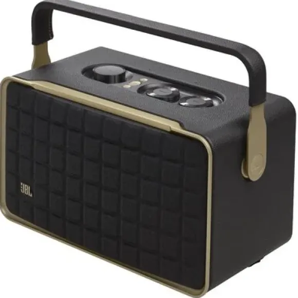 JBL Authentics 300 Inteligentny głośnik domowy w stylu retro, z łącznością Wi-Fi, Bluetooth i asystentami głosowymi