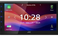JVC KW-M595DBT radio samochodowe Czarny Wi-Fi 22 W Bluetooth