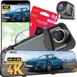 Kamera Samochodowa Wideorejestrator 4k 2k Sony Lusterko Rejestrator Jazdy