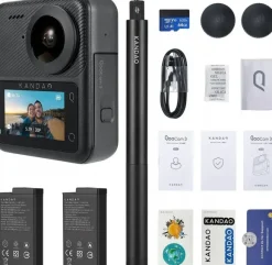 Kandao QooCam 3 360° Action Camera - Travel Combo