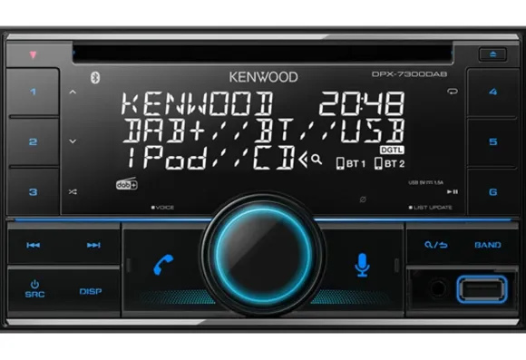 Kenwood Electronics DPX-7300DAB Czarny Bluetooth