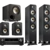 Kino domowe DENON AVR X1800 + POLK AUDIO ES60 + ES15 + ES35C + ES8SUB Czarny