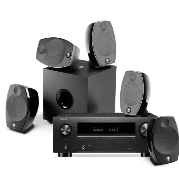 Kino domowe Kino domowe: Denon AVR-X2800H + Focal Sib Evo, Kolor: Czarny