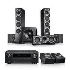 Kino domowe Teufel Theater 500 Surround + Denon X3800H dla Dolby Atmos