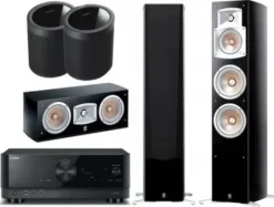 Kino domowe Yamaha RX-V4A + NS-555 / NS-C444 / WX-021 Czarny