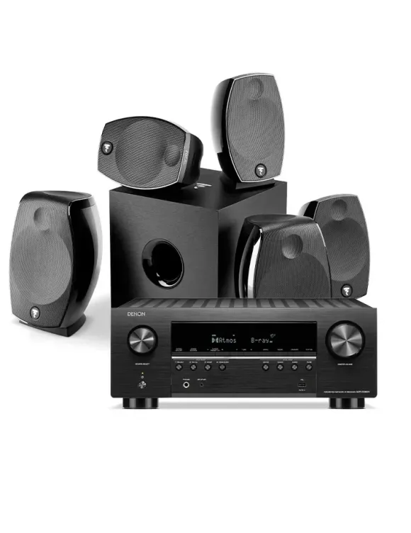 Kino domowe Denon AVR-S980H + Focal SIB EVO 5.1, Czarny
