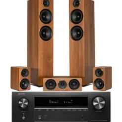 Kino domowe DENON AVR-X1800H + WILSON Scenix 5.0 Orzechowy