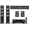 Kino domowe DENON AVR-X1800 + POLK AUDIO Signature elite ES60 + ES15 + ES35C Czarny