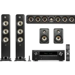 Kino domowe DENON AVR-X1800 + POLK AUDIO Signature elite ES60 + ES15 + ES35C Czarny