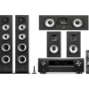 Kino domowe DENON AVR-X1800 + POLK AUDIO Monitor XT7'0 + XT15 + XT30C Czarny