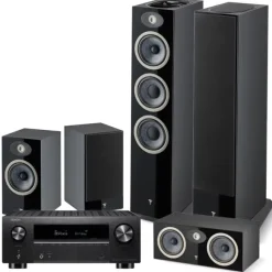 Kino domowe Kino domowe: Denon AVR-X2800H + Focal THEVA N3D/N1/CENTER, Kolor: Light Wood
