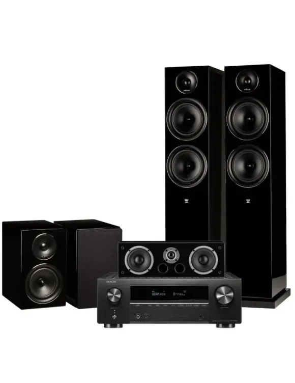 Kino domowe Kino domowe: Denon AVR-X1800H + Wilson EXCLUSIVE 8/4/VOCAL EL, Kolor: Czarny