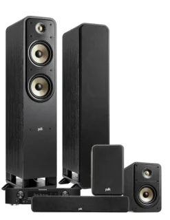 Kino domowe Marantz NR1510 — System audio z głośnikami Polk Audio Signature Elite ES55/ES15/ES35C, Kolor: Biały