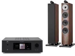 Kino domowe NAD T 778 (czarny) + 702 S3 (mokka)
