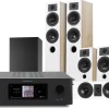 Kino domowe NAD T758 V3i (czarny) + Diva 5 (dąb) +Diva 3 (dąb) + Diva 7 (dąb) + Basso 880 (czarny)