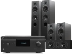 Kino domowe NAD T758 V3i (czarny) + Diva 5 (czarny) + Diva 3 (czarny) + Diva 7 (czarny)