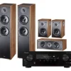 Kino domowe PIONEER VSX-835DAB MAGNAT Monitor S80ATM S10B S12C Orzech